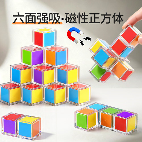 【360°磁性正方体】小方块教具