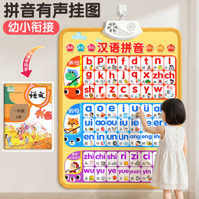 【一年级课本同步】拼音有声挂图