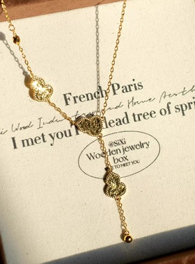 金色Y字招财葫芦项链女配饰长款