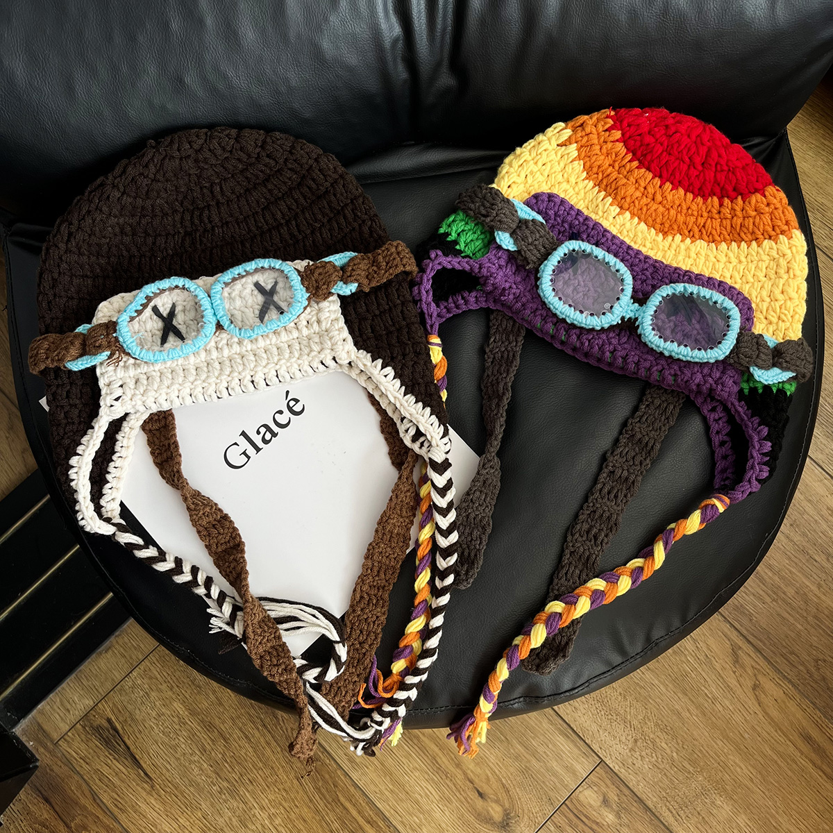 2025新款可爱搞怪针织护耳帽