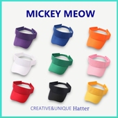 chic潮流运动纯色空顶帽无顶鸭舌帽女夏天户外遮阳帽太阳帽网球帽