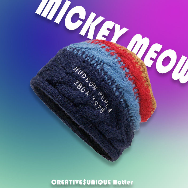 韩国渐变层次彩条撞色字母秋冬保暖毛线帽护耳帽针织帽堆堆帽冷帽,服饰配件/皮带/帽子/围巾,帽子,淘宝优惠券,粉丝福利购,淘宝优惠卷