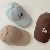 款 亲子新款 复古字母刺绣棒球子女四季 户外逛街百搭遮阳鸭舌帽男潮