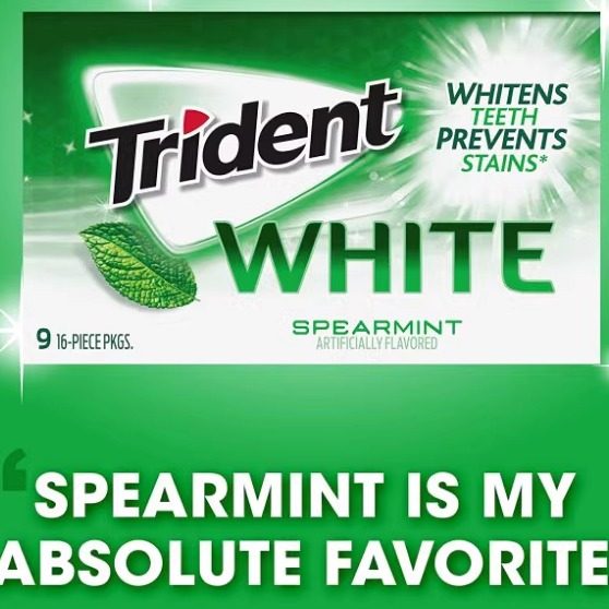 【美白牙齿】美国原装Trident White系列留兰香薄荷无糖口香糖