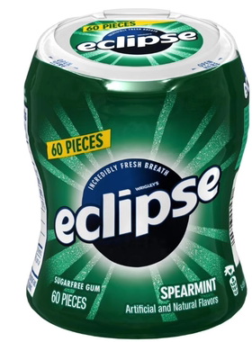【60粒装】美国原装进口eclipse易极口香糖(Spearmint留兰香味)