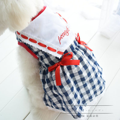 格子镂空裙子棉布可爱