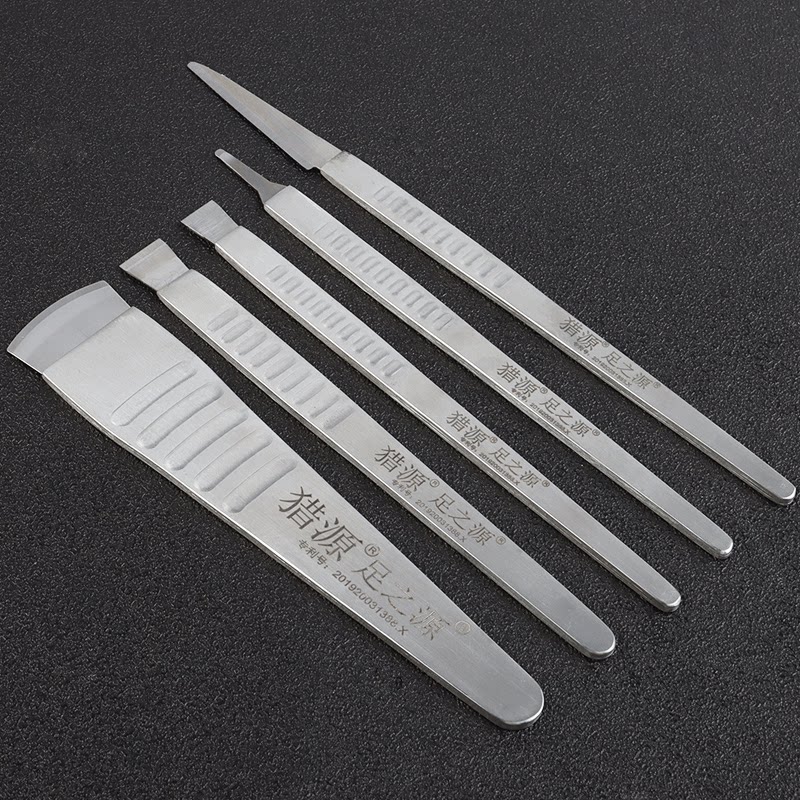 LIEYUAN 일회용 페디큐어 블레이드 홀더 세트 전문 페디큐어 100 조각 오래된 가죽 칼 손톱깎이 도구