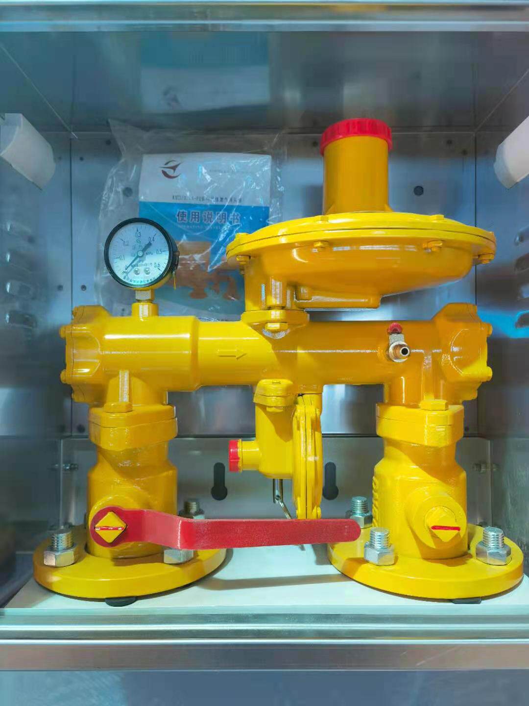 楼栋调压箱燃气调压器不锈钢箱体rx120/0.4fq