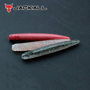 日本新款JACKALL路亚高比重含诱鱼剂无铅软饵Yammy Fish3寸3.8寸