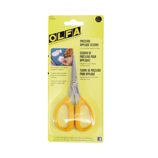 日本原装进口爱利华OLFA剪刀左右剪刀精密尖头剪刀SCS-4不锈钢防滑多用剪刀裁缝布艺尖头直线