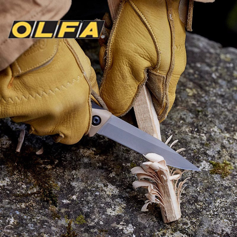 OLFA爱利华日本进口野营切割美工刀工业刀配套支架刀架職人研磨OW-SG1-OD户外野营刀具