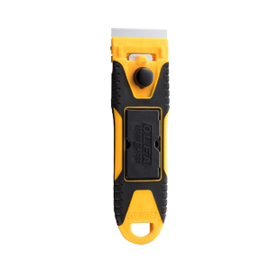 日本原装进口OLFA爱利华GSR-2不锈钢铲刀替换式玻璃油渍清洁刀美缝除胶刮刀GSB-2S/6B铲刀刀片地面污渍薄铲刀