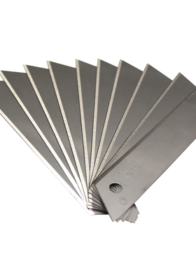 日本原装进口爱利华OLFA大型无折痕美工刀片LB-SOL-10(10片)无折线美工刀片无线无痕介刀片18mm无缝无断折