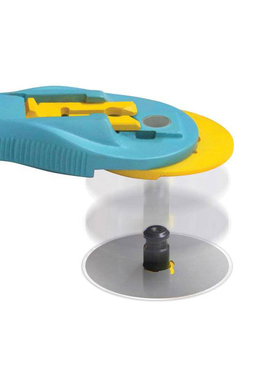 日本原装进口爱利华OLFA扁皮筋滚刀RTY-2/C日本进口圆滚刀45MM美工刀弹弓滚刀裁布刀壁纸刀割布刀美工刀滚刀