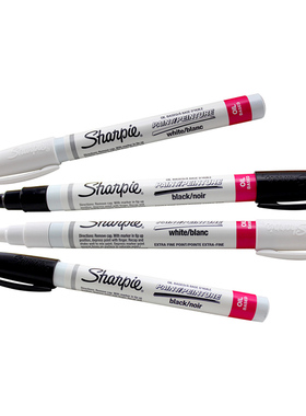 美国三福Sharpie 油漆笔 0.7mm细头不褪色Paint35526/35531 0.7MM黄色极细油漆笔