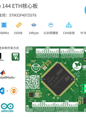 F407ZGx硬件在环核心板(以太网+串口在环)，Arduino,Micropython