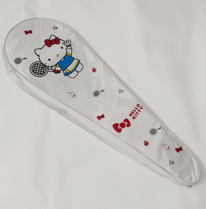 Hellokitty羽毛球拍单袋蜡笔小新羽毛球单拍包可以装两支和小东西