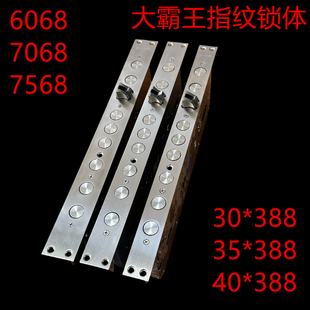 防盗门指纹锁专用锁体6068防卡死7068 7568体不锈钢大霸王专用