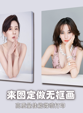 定制照片无框画框油画布艺术微喷