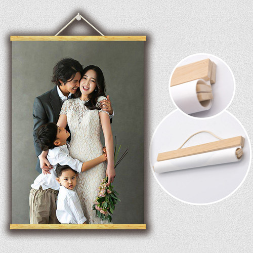 定制照片个人写真宝宝照实木挂画