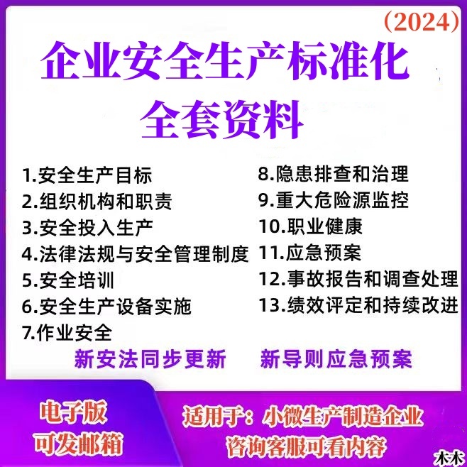 工贸小微企业安全生产标准化三级管理制度消防应急预案台账资料