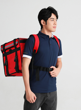 ZHS/赵宏生保温外卖箱子防水骑手装备外卖包跑腿专用双肩背送餐箱