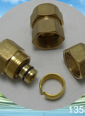 铝塑管铜接头配件S1620x6分 S20x1寸内螺纹直接复合管卡套式接头