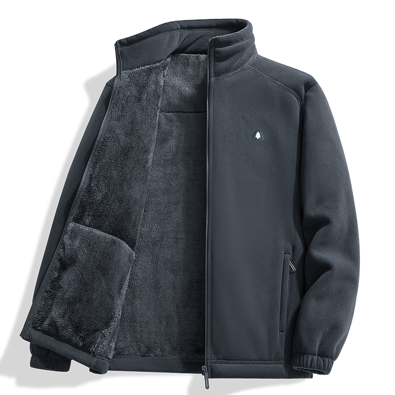 男士冬季加绒摇粒绒卫衣抓绒衣女