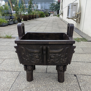 宜兴紫砂香炉名家正手工特大号春秋周鼎香炉仿青铜器古色古香收藏