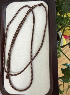 秋棕.古风新中式手工编绳项链绳可调节毛衣链平安扣吊坠高级配绳