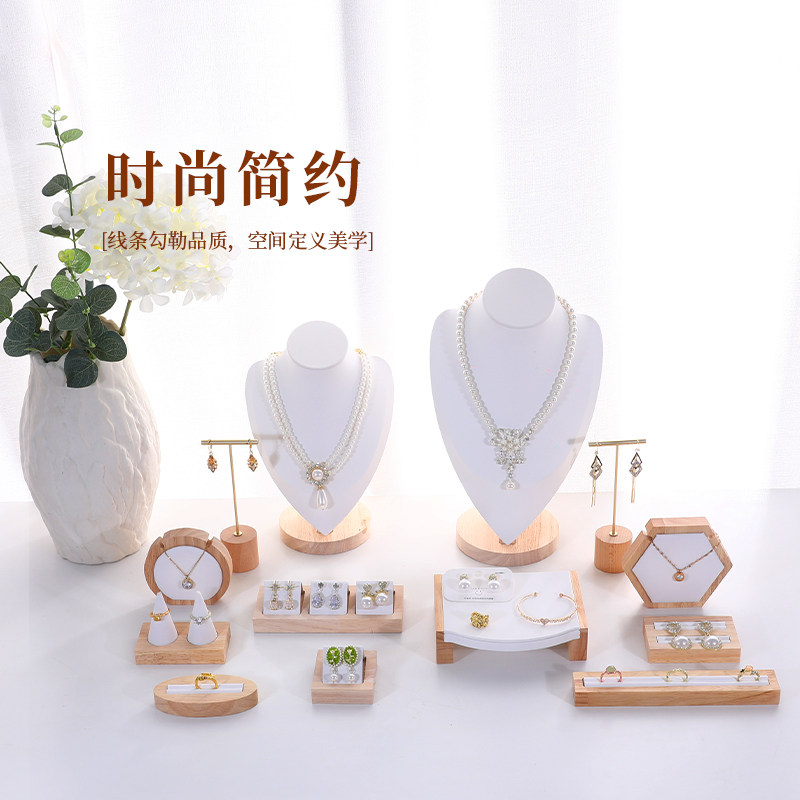 实木首饰展示架摆摊陈列珠宝道具