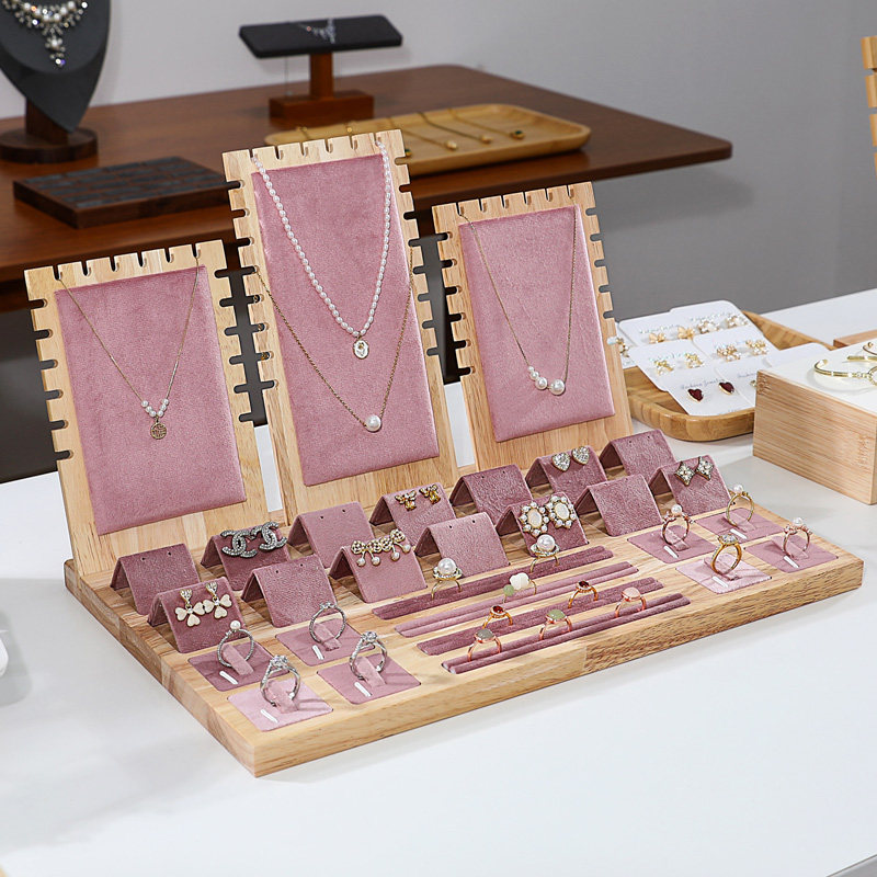 饰品展示架柜台橱窗项链戒指耳钉组合套装首饰架摆放珠宝展示道具