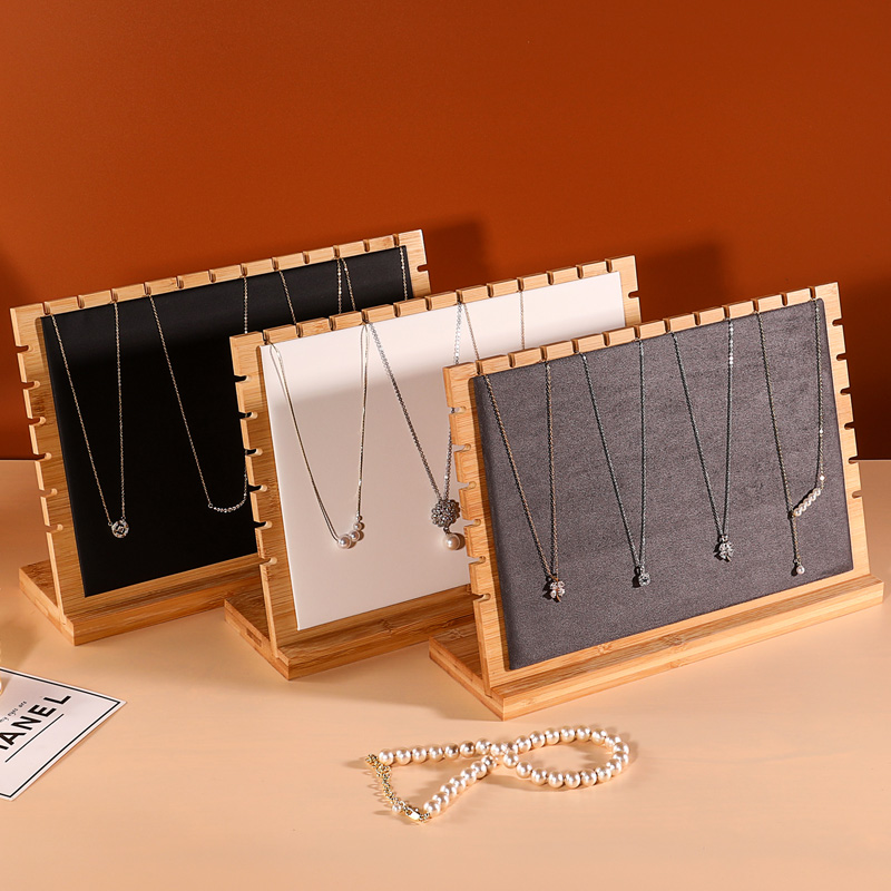 实木珠宝展示架吊坠展示板