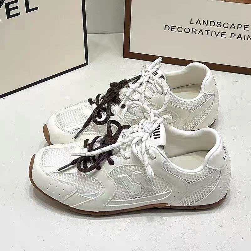 50-360德训鞋女舒适网面透气休闲板鞋轻百搭平底运动阿甘鞋