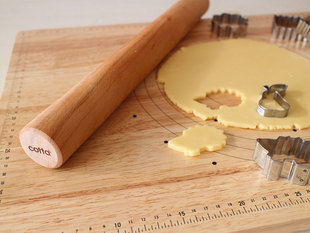 很长很有质感的擀面杖~日本采购40cm天然木制 做派塔挞开酥