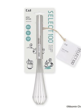 日本采购ムーミン×SELECT100 貝印 细长小号打蛋器泡立て器