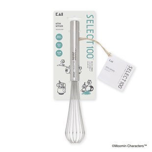 日本采购ムーミン×SELECT100 细长小号打蛋器泡立て器 貝印