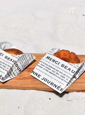 日本进口 耐油纸袋迷你甜甜圈薯条可乐饼油炸食物包装袋 #15170