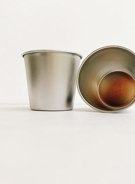 日本100cc食品级不锈钢布丁杯比重杯烘焙分料可入烤箱 ENDO远藤孝