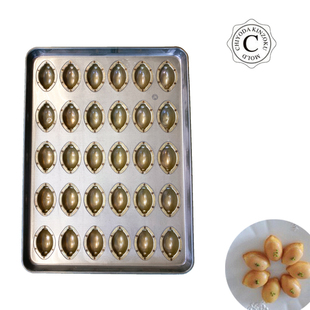 日本CHIYODA千代田商用大尺寸30连迷你小柠檬不沾烘焙模具