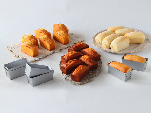 日本进口 Cakeland迷你磅蛋糕柠檬小方蛋糕吐司家用模具