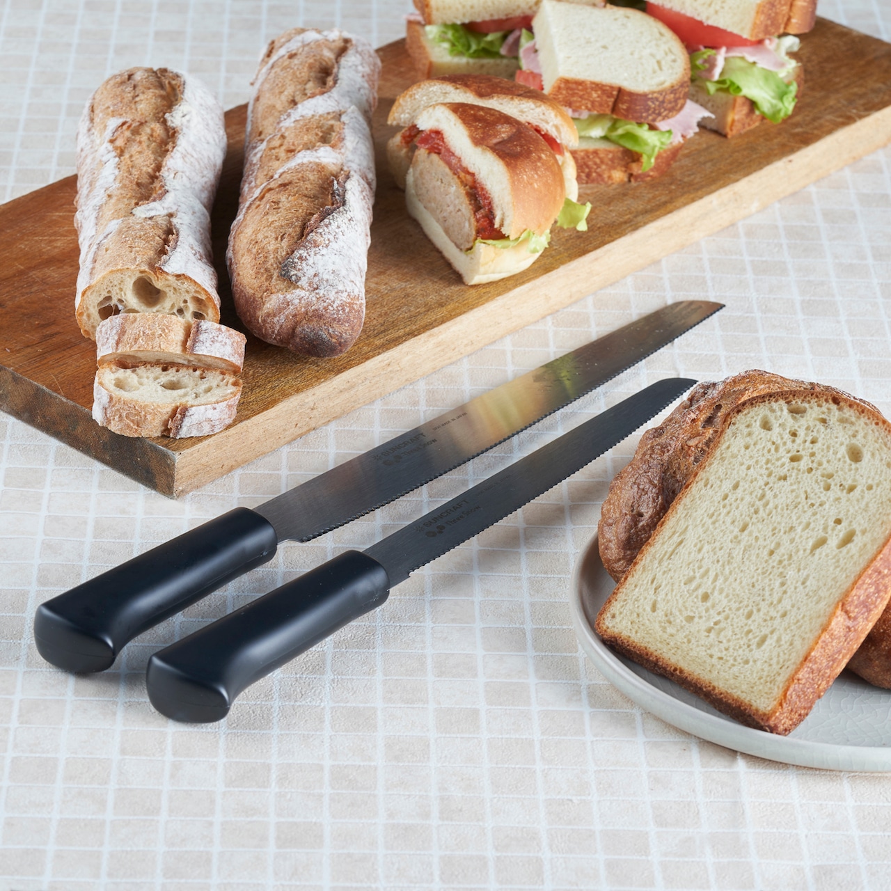 日本制suncraft面包锯齿刀