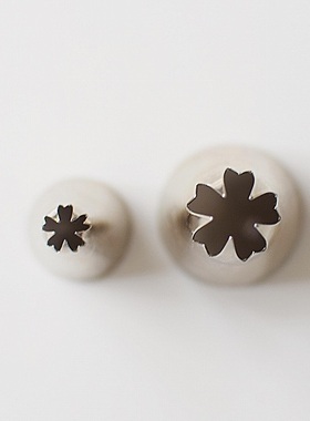 日本制 樱花裱花嘴曲奇蛋糕裱花用 MARPOL 1f大号2F小号 黄铜镀镍