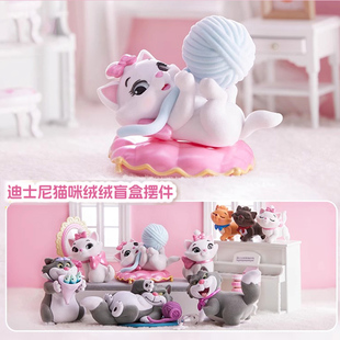 MINISO名创优品迪士尼猫咪绒绒盲盒摆件路西法手办玛丽猫生日礼物