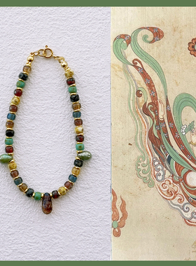 花糖｜回望敦煌｜进口捷克琉璃串珠手链混搭叠戴