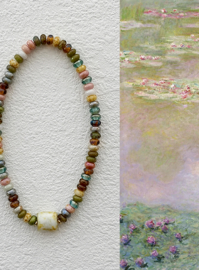 花糖｜你好贝果｜捷克琉璃串珠手链混色混搭叠戴手串小众饰品