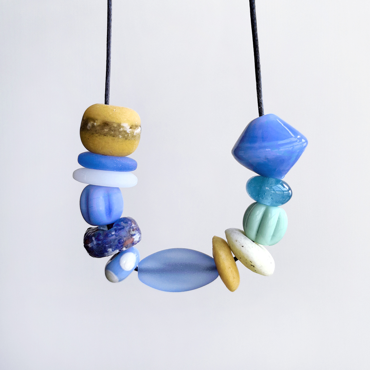 花糖｜进口非洲彩绘管珠圆珠碎碎冰diy隔珠饰品手作项链混合散珠6