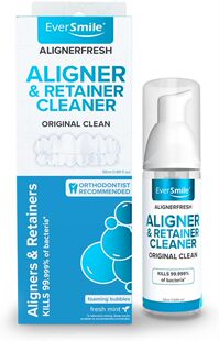 WhiteFoam Clear Retainer Cleaner - Works On Invisalign, Dent