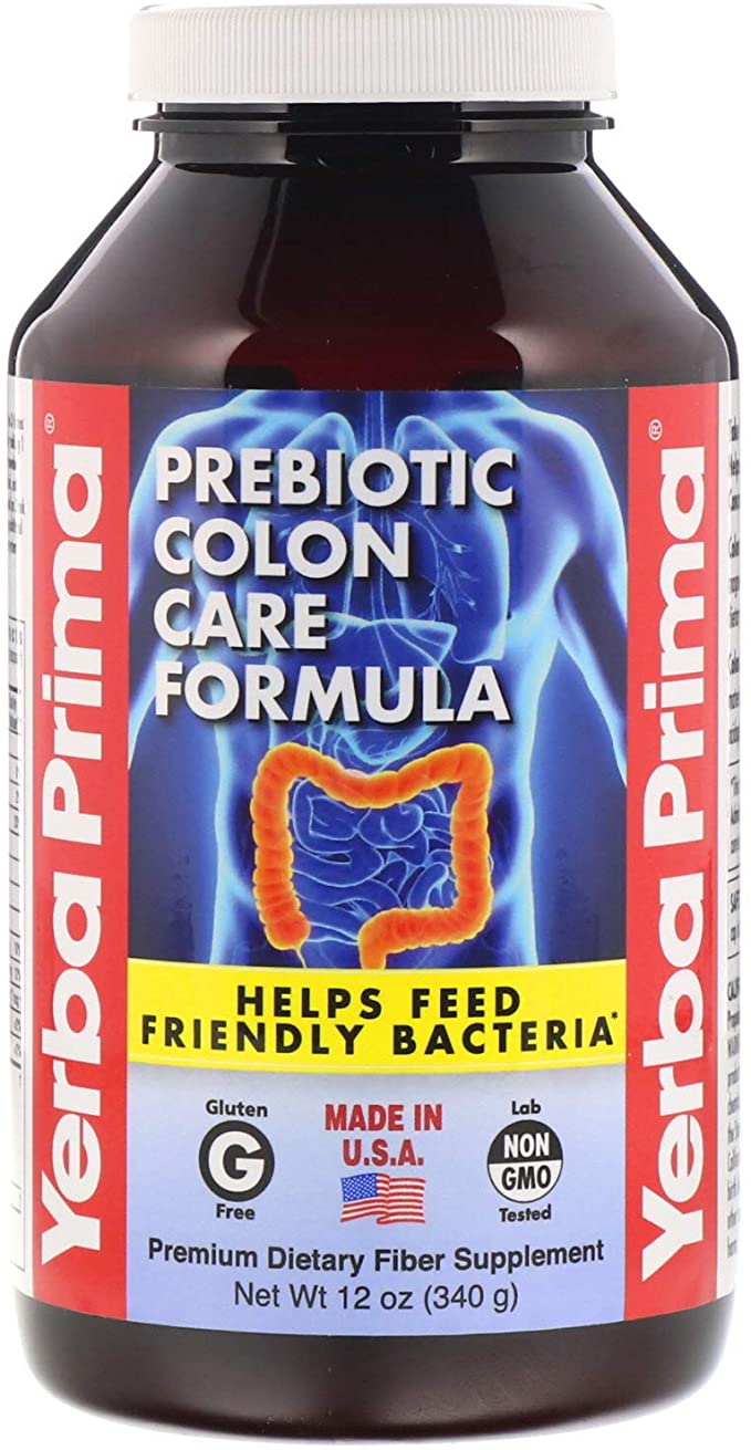 Yerba Prima Prebiotic Colon Care Formula Powder, 180 Count