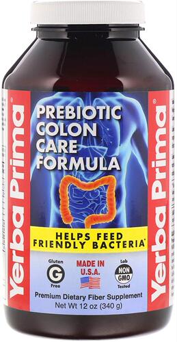Yerba Prima Prebiotic Colon Care Formula Powder, 180 Count